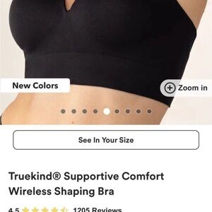 Medium black Shapermint Truekind supportive comfort Bra